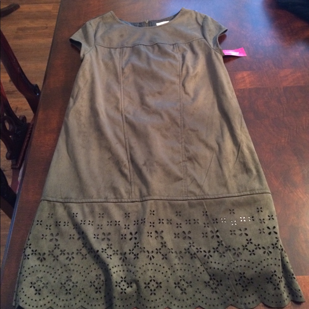 NWT! Faux suede dress.